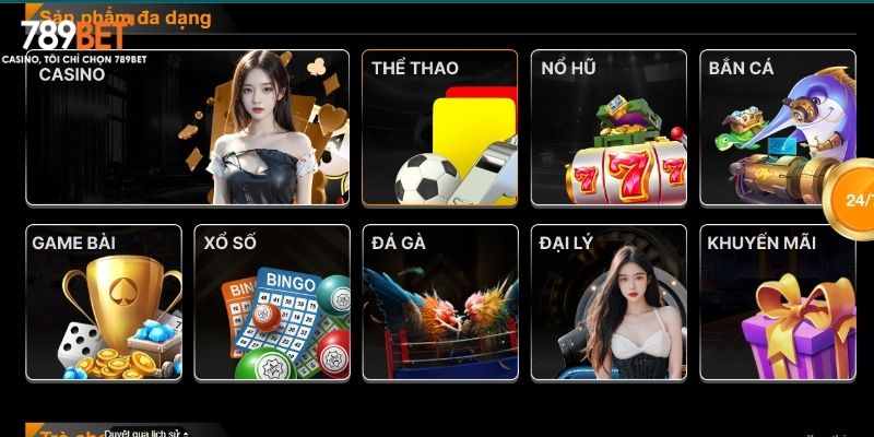 Top các sản phẩm nổi bật, được game thủ ưa thích tại 789BET 